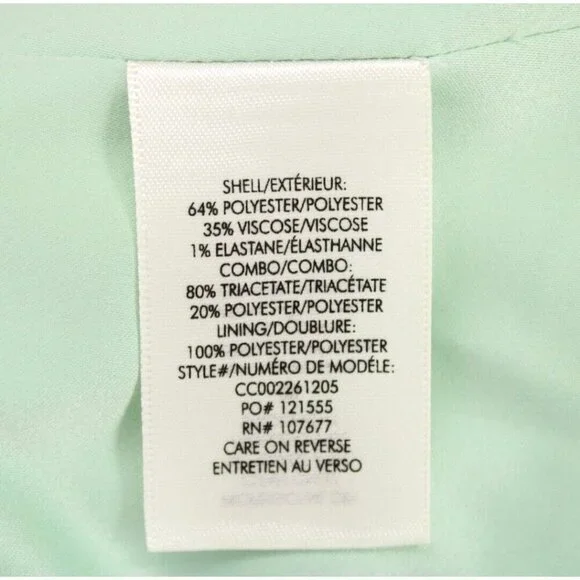 ALICE + OLIVIA Women's Justine Roll Cuff Blazer Mint Green Sz XS - Picture 8 of 10